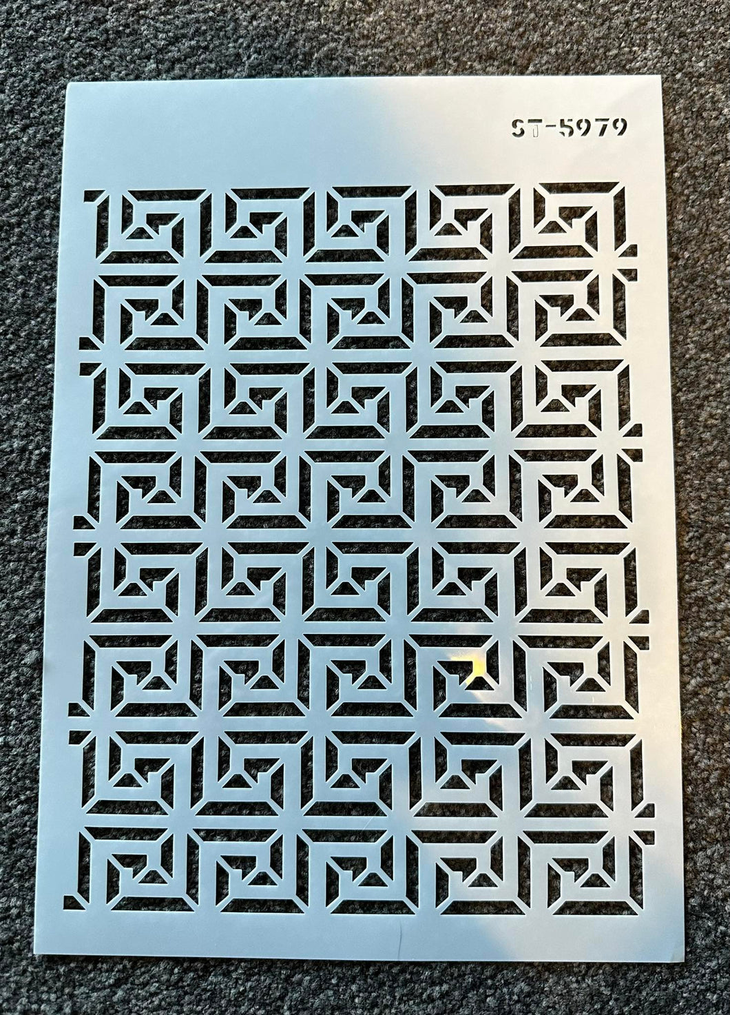 A4 Quality Stencil - RETRO PATTERN 8