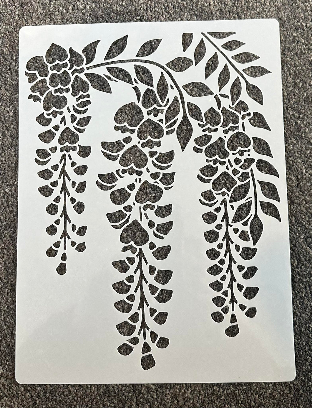 A4 Quality Stencil - Wisteria 1