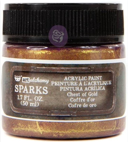 ART ALCHEMY – SPARKS METALLIC PAINT - CHEST OF GOLD