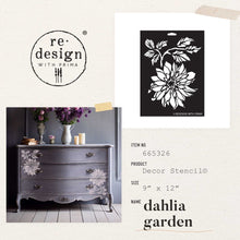 Load image into Gallery viewer, REDESIGN DECOR Stencil - DAHLIA GARDEN (50% OFF)
