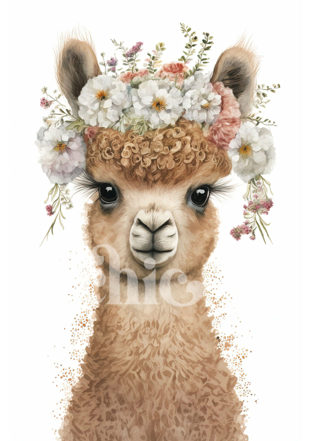 IT'S SO CHIC DECOUPAGE POSTER PAPER - DOLLY LLAMA A1