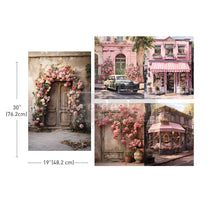 Load image into Gallery viewer, DECOUPAGE DECOR TISSUE PAPER PACK – BLUSH BLOSSOM BOULEVARD – 3 SHEETS, 19.5″X30″ EACH (LIMITED RELEASE)
