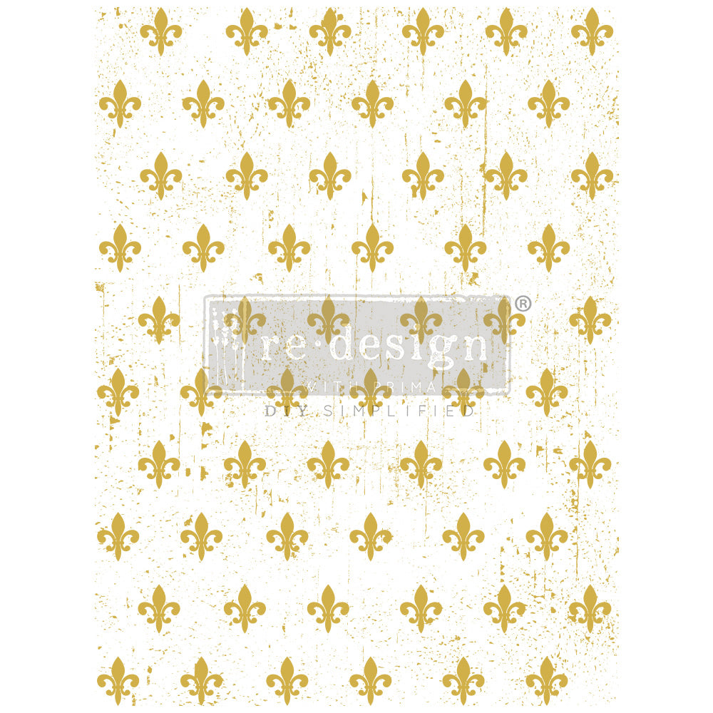 Redesign Transfer Gold Foil ~ FLEUR DE LIS