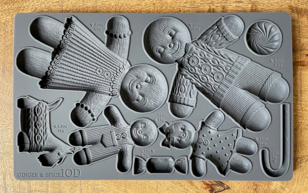IOD MOULDS™ ~ GINGER & SPICE 6X10 inch (LIMITED RELEASE)
