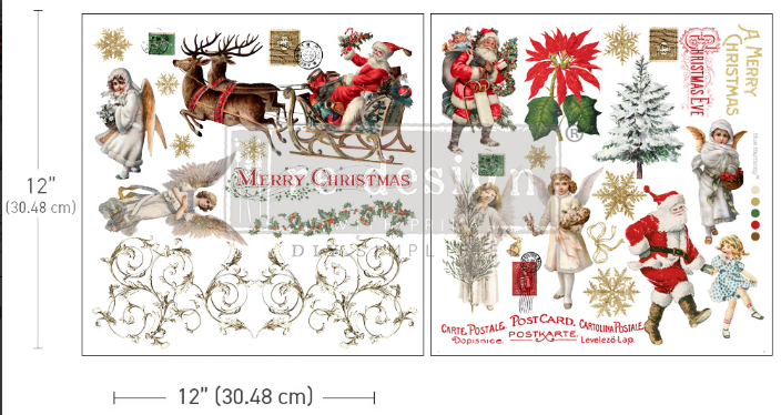 Redesign Transfer Maxi ~ HOLIDAY TRADITIONS – 2 SHEETS, 12″X12″ (LIMITED RELEASE)