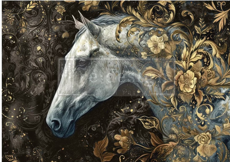 A1 REDESIGN DECOUPAGE FIBRE - MAJESTIC GALLOP (LIMITED RELEASE)