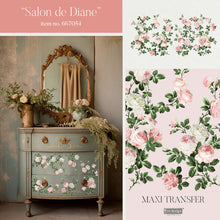 Load image into Gallery viewer, Redesign Transfer Maxi ~ SALON DE DIANE – 2 SHEETS, 12″X12″
