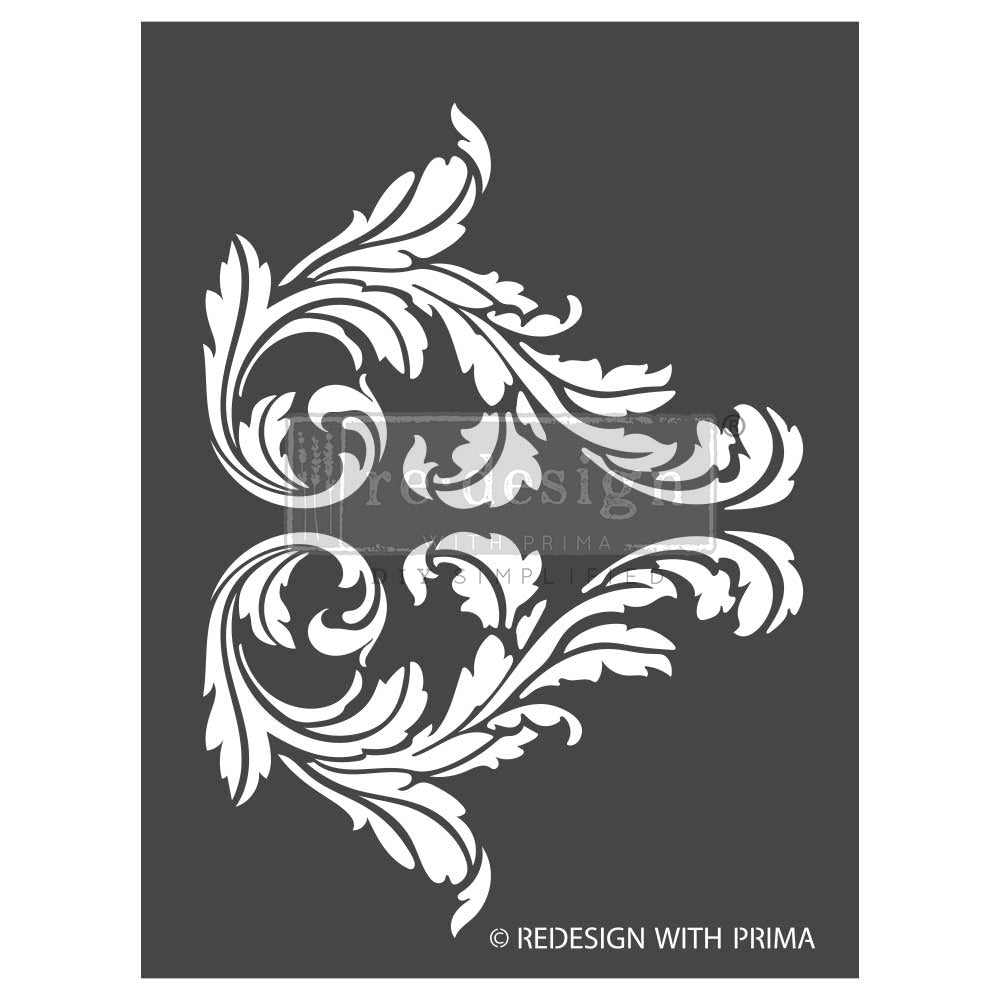 REDESIGN DECOR Stencil - SPLENDID SCROLL (50% OFF)