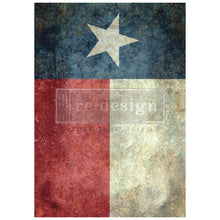 Load image into Gallery viewer, A1 REDESIGN DECOUPAGE FIBRE - TEXAS FLAG
