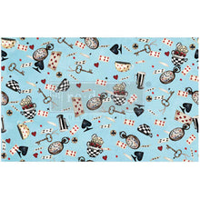 Load image into Gallery viewer, DECOUPAGE DECOR TISSUE PAPER – WONDERLAND WHIMSY – 1 SHEET, 19″X30″ (LIMITED RELEASE)
