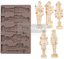 Load image into Gallery viewer, REDESIGN Décor Mould - WOODEN NUTCRACKER (LIMITED RELEASE)
