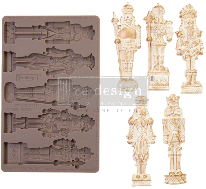 REDESIGN Décor Mould - WOODEN NUTCRACKER (LIMITED RELEASE)