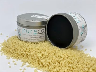 Pureco Beeswax Polish - Black - 100gm