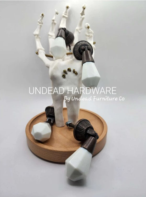 UNDEAD HARDWARE - DROP PULL WHITE ~ BLAIR (4 PACK)