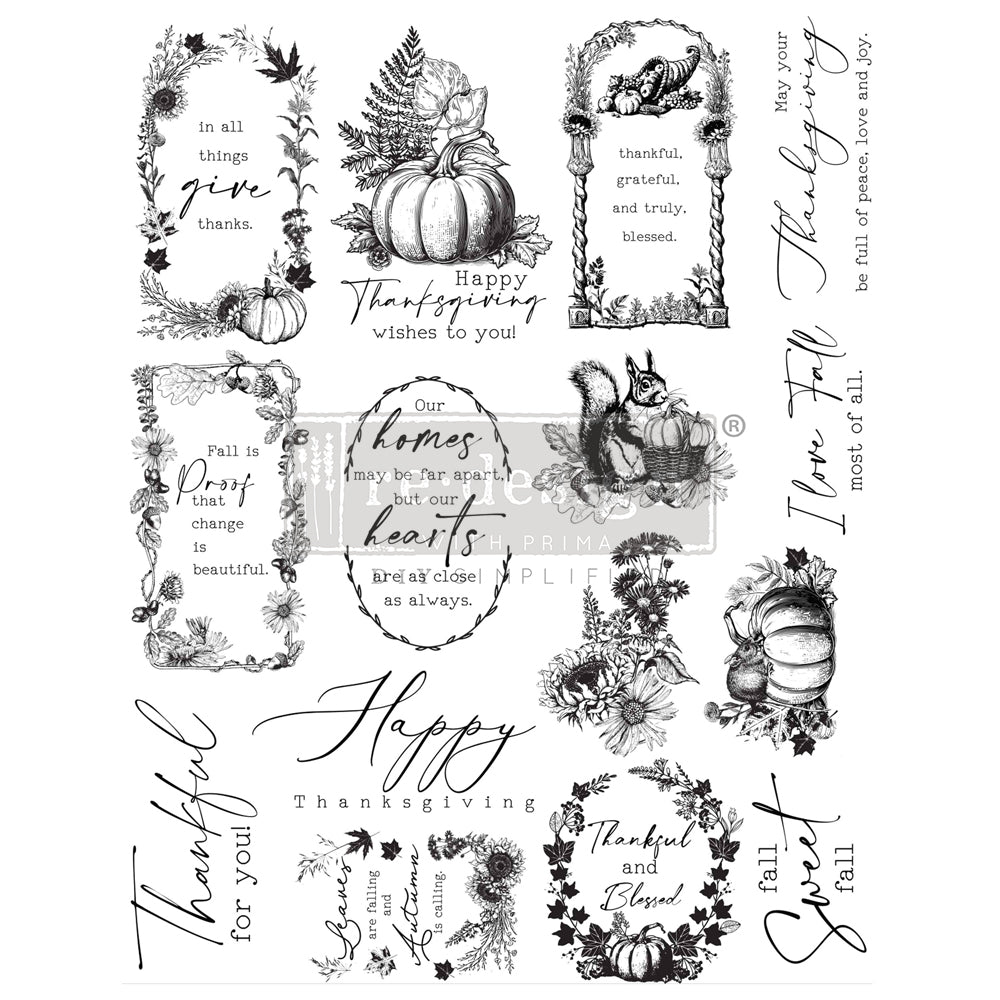 REDESIGN DECOR STAMP - FALL SWEET FALL (LIMITED RELEASE)