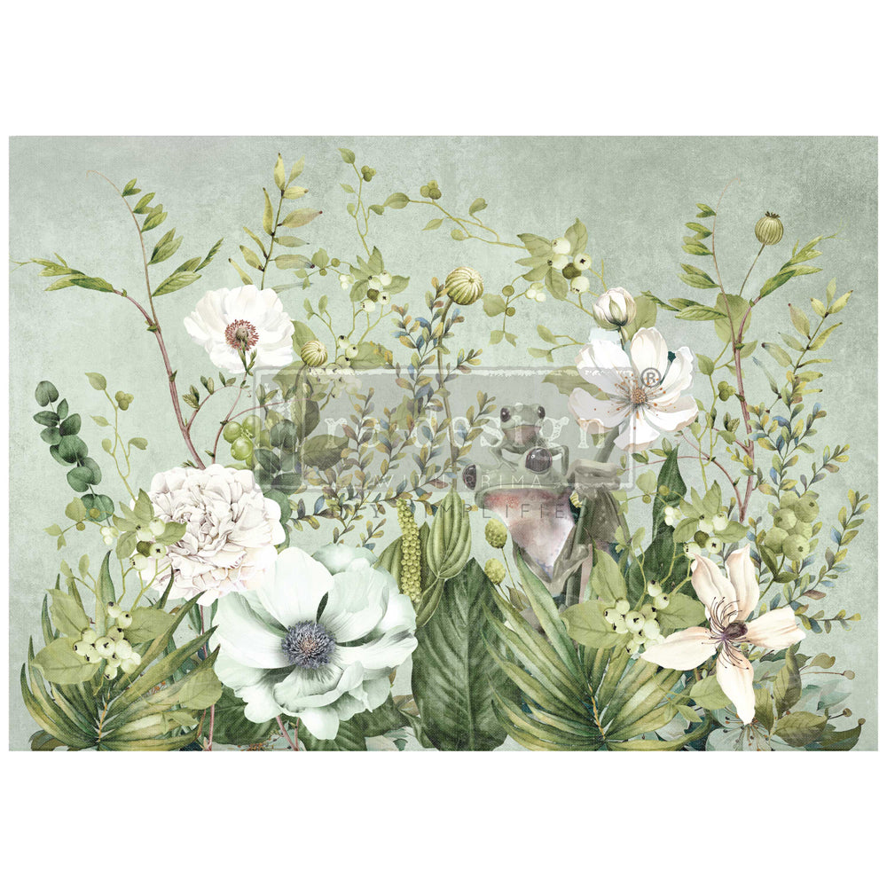 A1 REDESIGN DECOUPAGE FIBRE - FROGGY MEADOW GREENS (LIMITED RELEASE)