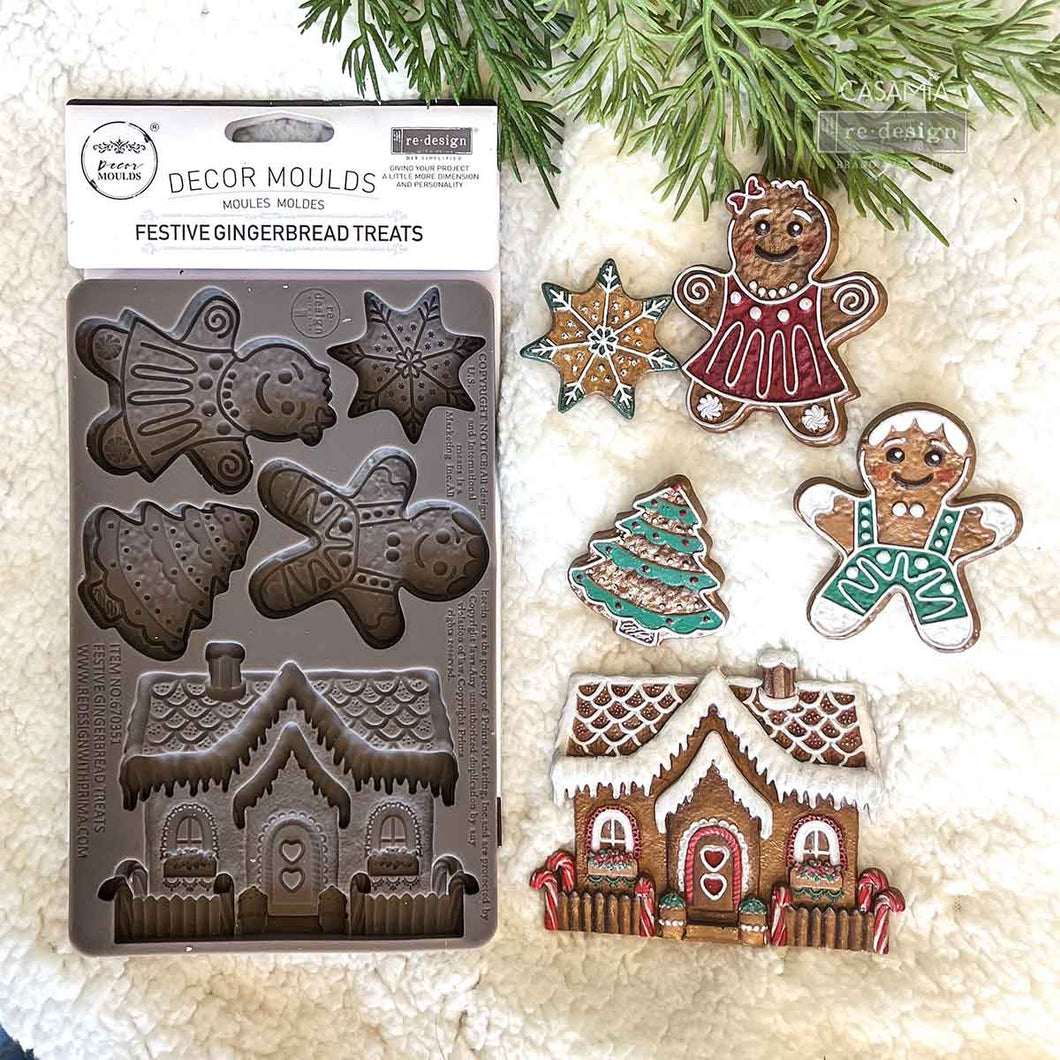 REDESIGN Décor Mould - GINGER BREAD TREATS (LIMITED RELEASE)