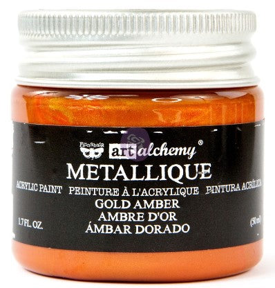 ART ALCHEMY – METALLIQUE PAINT - GOLD AMBER