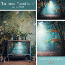 Load image into Gallery viewer, A1 REDESIGN DECOUPAGE FIBRE - LUMINOUS WOODSCAPE
