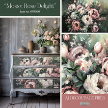 Load image into Gallery viewer, A1 REDESIGN DECOUPAGE FIBRE - MOSSY ROSE DELIGHT
