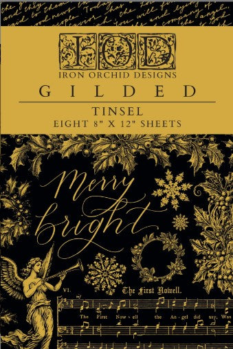 TINSEL GILDED  IOD TRANSFER 12×8 PAD™