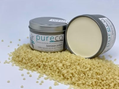 Pureco Beeswax Polish - White - 100gm