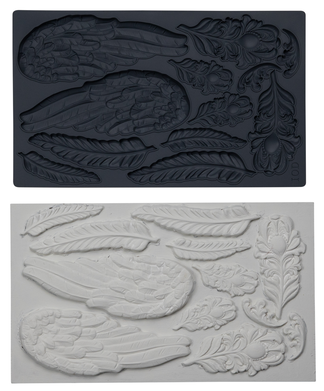 IOD MOULDS™ ~ WINGS & FEATHERS 6X10 inch