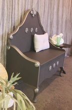 Load image into Gallery viewer, Headboard Bench seat = Charcoal
