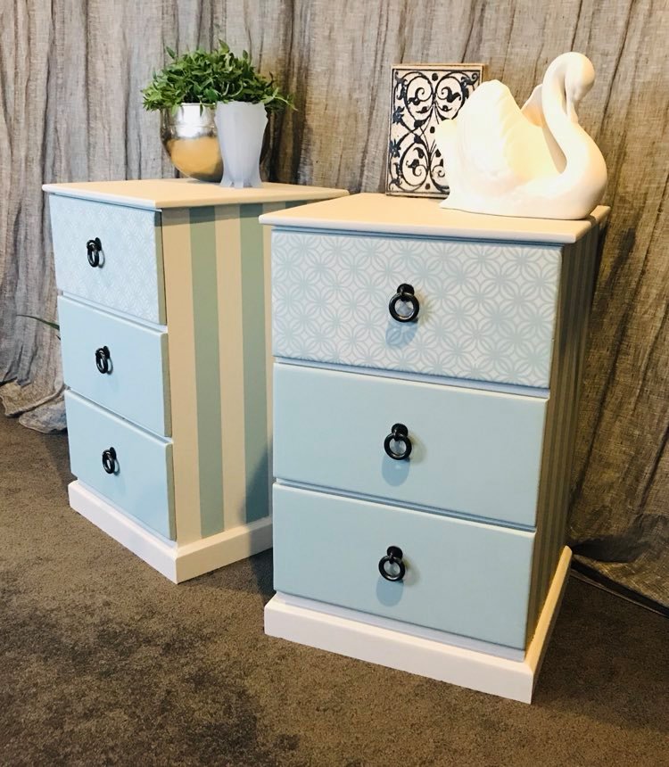 GORGEOUS BEDSIDE DRAWERS = PAIR!