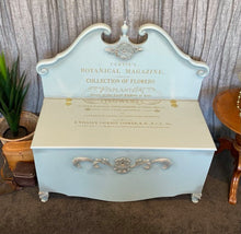 Load image into Gallery viewer, French Country Bench Seat - French Eggshell &amp; Gold
