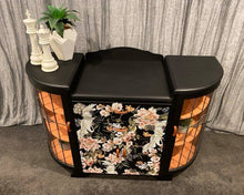 Load image into Gallery viewer, Art Deco China/Drinks Cabinet - Black &amp; Coral
