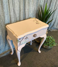 Load image into Gallery viewer, Pastel Pink Queen Anne Bedside Table
