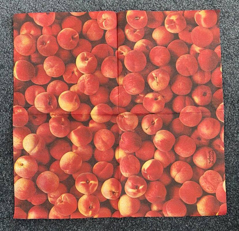 1 x single serviette PEACHES (#119)