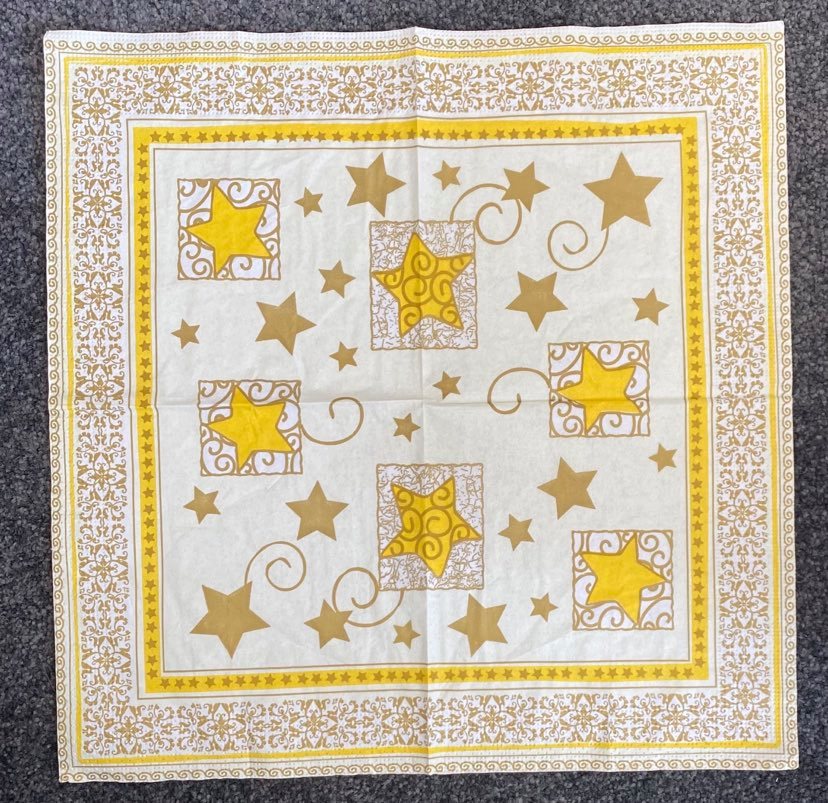 1 x single serviette STARS (#167)