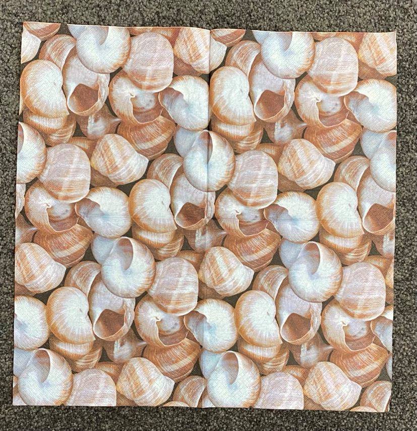 1 x single serviette SNAIL SHELLS (#153)