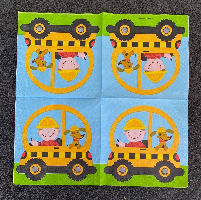 1 x single serviette DIGGER (#50)