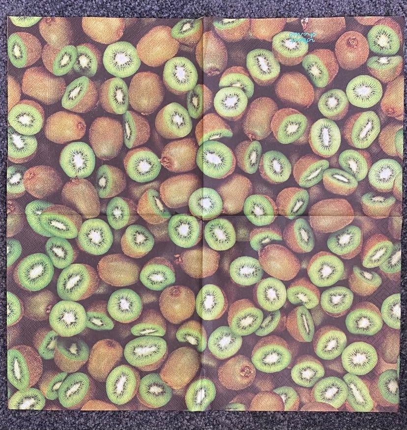 1 x single serviette KIWIFRUIT (#123)