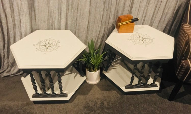 Nautical matching side tables