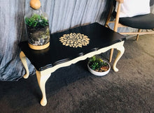 Load image into Gallery viewer, Black &amp; Buttercream Coffee Table
