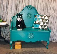 Load image into Gallery viewer, Headboard Bench Seat = Teal
