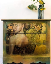 Load image into Gallery viewer, MINT DECOUPAGE ~ BEAUTIFUL LADY IN GOLD A1
