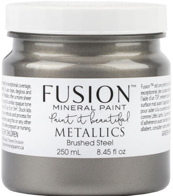 Fusion Mineral Paint ~ Metallic Brushed Steel