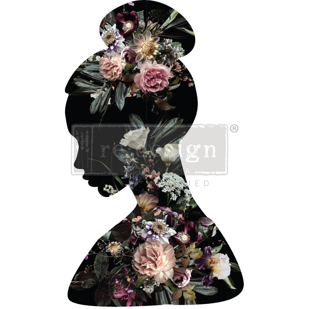 Redesign Transfer ~ FLORAL SILHOUETTE (D)