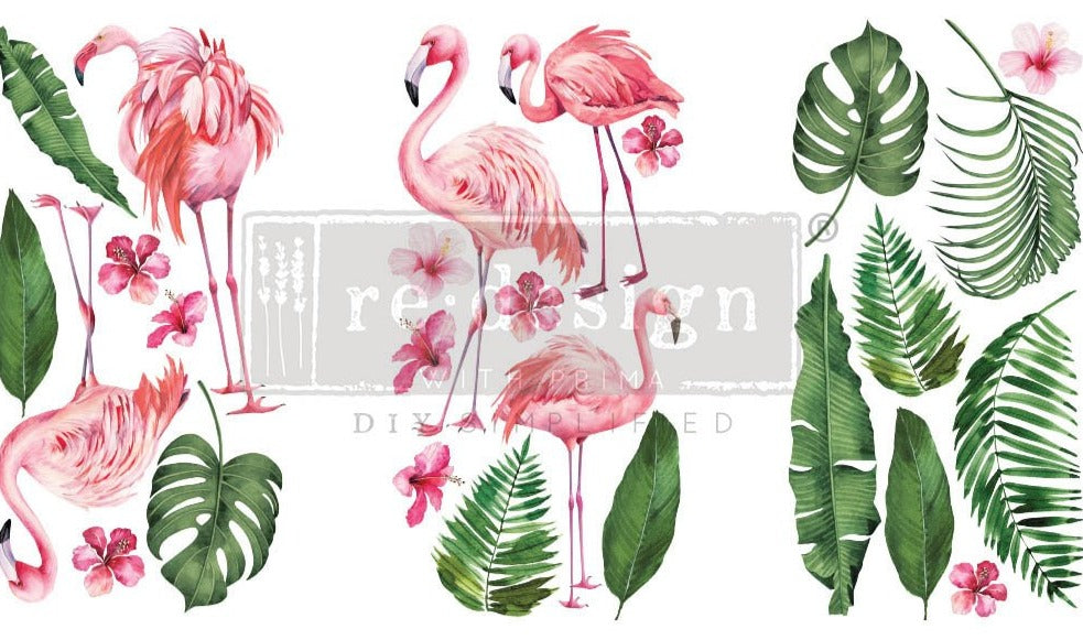 Redesign Transfer ~ FLAMINGO PINK – 3 SHEETS, 6″X12″