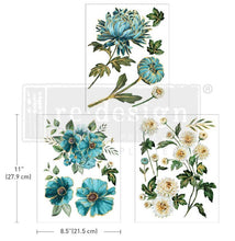 Load image into Gallery viewer, Redesign Transfer Middy ~ GILDED FLORAL – 3 SHEETS, 8.5″X11″
