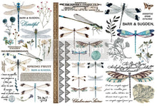 Load image into Gallery viewer, Redesign Transfer ~ SPRING DRAGONFLY – 3 SHEETS, 6″X12″
