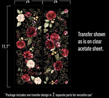 Load image into Gallery viewer, Redesign Transfer ~ MIDNIGHT FLORAL (D)
