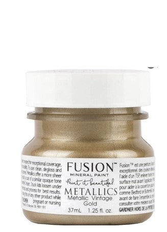 Fusion Mineral Paint ~ Metallic Vintage Gold Tester 37ml