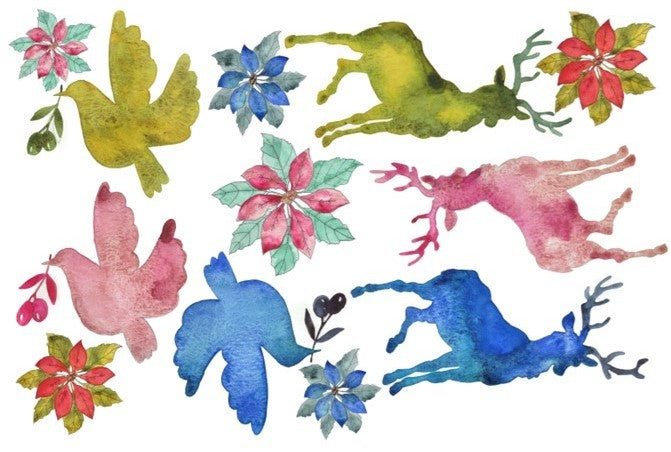 ROYCYCLED DECOUPAGE TISSUE ~ Watercolour Animals
