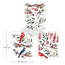 Load image into Gallery viewer, Redesign Transfer Middy ~ WINTERBERRY – 3 SHEETS, 8.5″X11″
